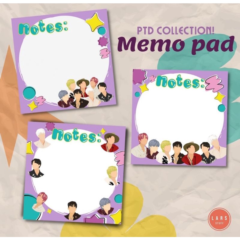 

MEMO PAD — BTS PTD Colllection! (note pad, kertas memo)