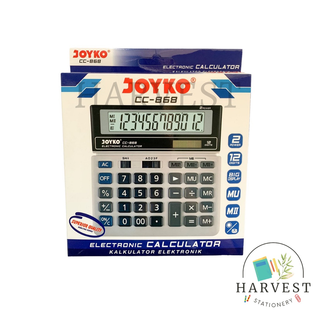 

Kalkulator Joyko CC 868 / 12 Digit Kalkulator Joyko Check Correct