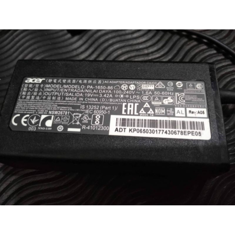 Charger adaptor ori original laptop acer e5-475 e5-475g e5-476 e5-476g e5 475 476