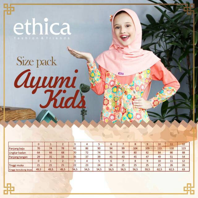 Ethica Elfa 79 - Baju Muslim Family Sarimbit Keluarga Original Termurah - Gamis Dress Muslim