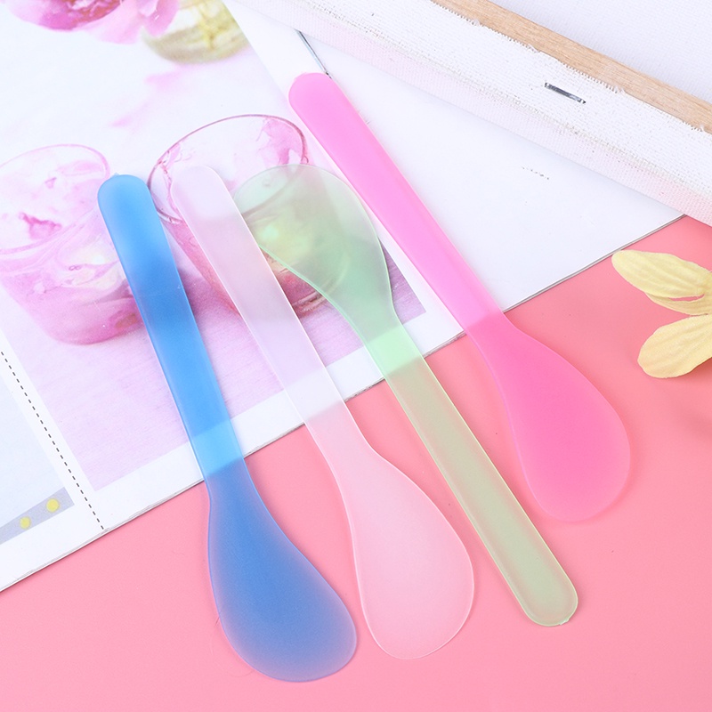 Set Mangkok + Sendok + Stik Pengaduk + Spatula + Sendok + Sendok + Spatula + Brush Bahan Silikon Untuk Masker Wajah DIY