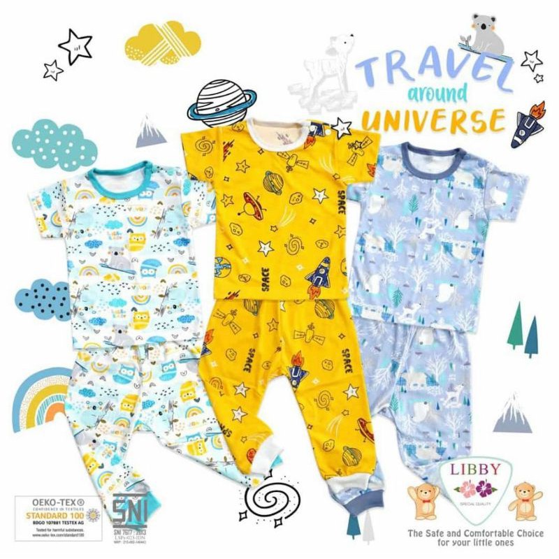 LIBBY BABY - Setelan Oblong Pendek dan Celana Panjang