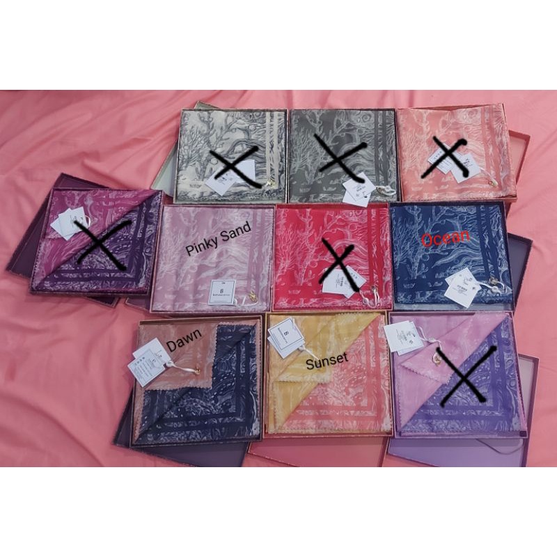 El Mar Minorca Buttonscarves Scarf Pinky Sky