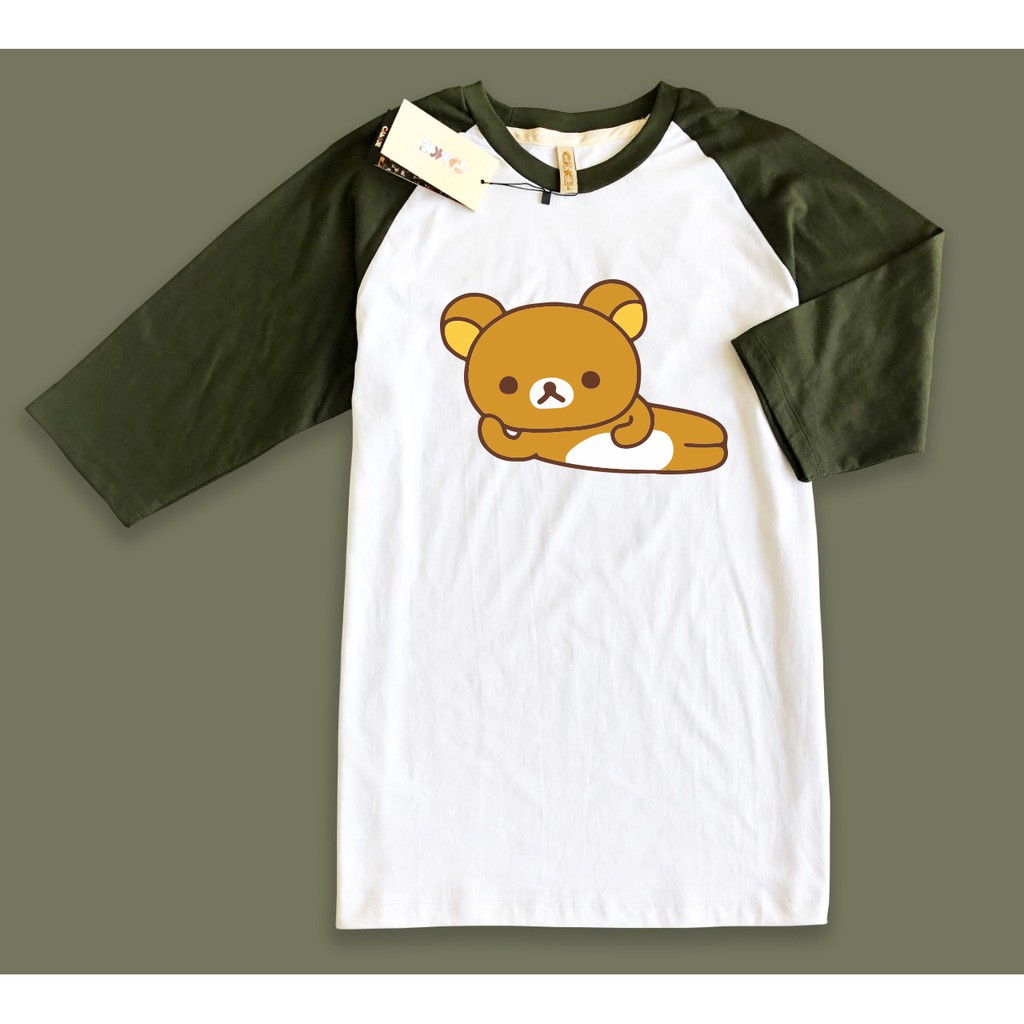 Kaos raglan Rilakkuma rilakuma santai