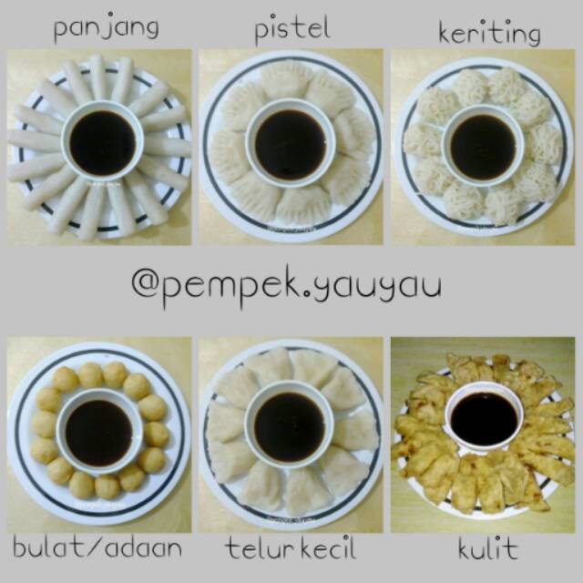

PEMPEK ADAAN BULAT / KULIT / PISTEL / PEPAYA MUDA / LENJER / PANJANG / KERITING / KERUPUK / TELUR