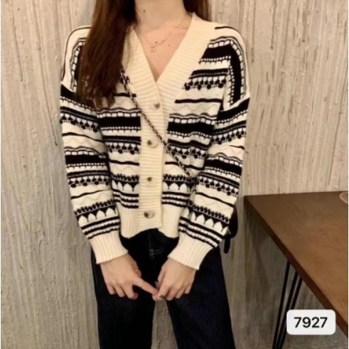 rajut SWEATER / cardigan rajut lengan panjang fashion korea style wanita 7927# IMPORT