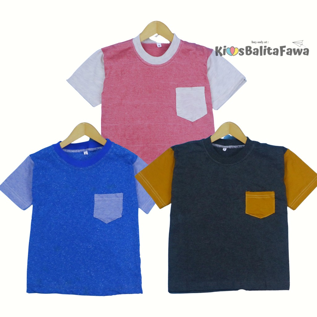 Kaos John Ethes uk 5-6 Tahun / Baju Polos Anak Laki-Laki SD Oblong Reglan Atasan Lengan Pendek