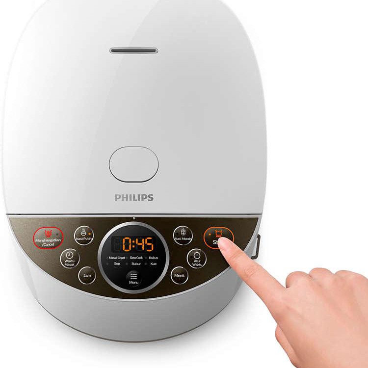 PHILIPS  Magic Com Digital 1,8 Liter / Rice Cooker Digital 1,8 Liter HD 4515 - Garansi Resmi 2 Tahun