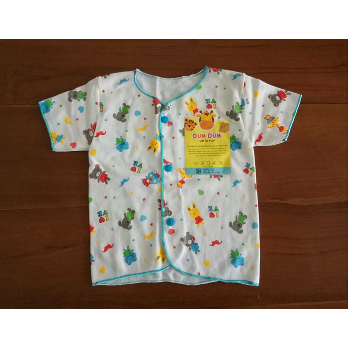 Baju Bayi Lengan Pendek Kancing Depan Baby Clothes Newborn Baju Kancing Bayi