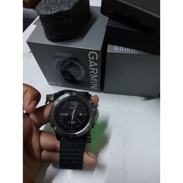 Jam Original Garmin Fenix 5x Second Seperti Baru Mulus