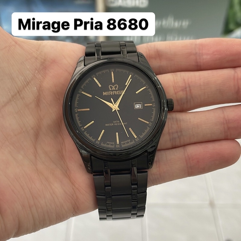 Jam Tangan Mirage 8680 Pria Hitam