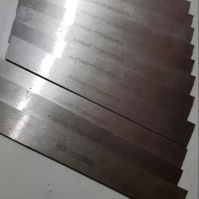 HSS Pisau Potong ASSAB 17 SWEDEN Mata Pahat Bubut HSS Rectangular Flat