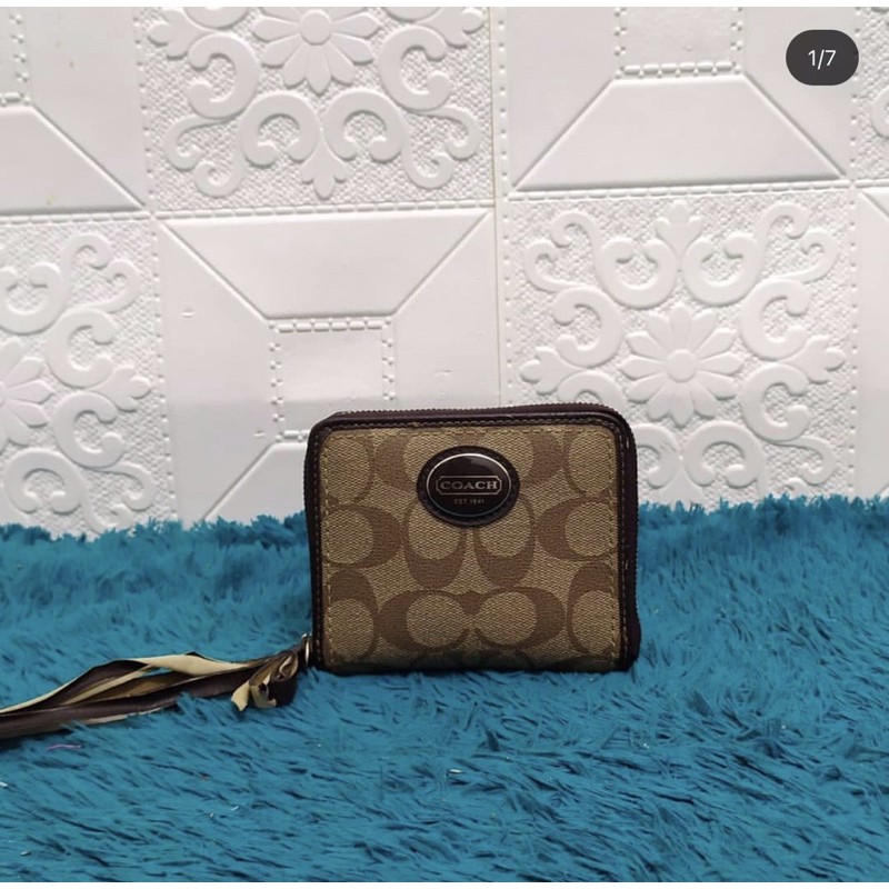 Original dompet Compact Coach Wallet Authentic