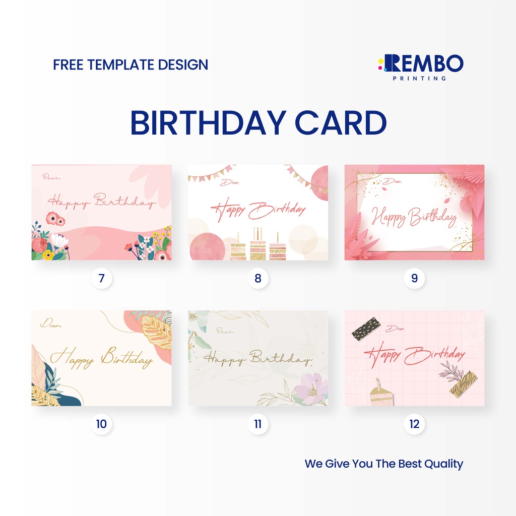 Cetak Gift Card | Wedding Card | Birthday Card | Anniversary Card | Special Day Card Custom