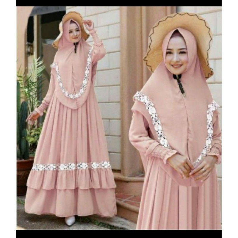 EMBUN SYARI | GAMIS SYARI | GAMIS PLUS HIJAB | PAKAIAN WANITA