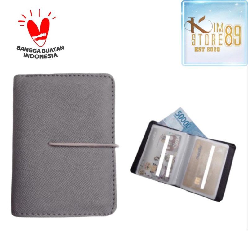 Dompet Kartu Nama/Card Holder Pria Wanita Polos Karet