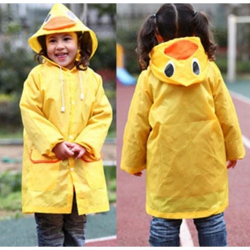 Jas Hujan Anak Laki Perempuan 2 3 4 5 Tahun Mantel Ujan Anak TK Karakter Poncho Ponco EVA Anti Air Waterproof Tebal Funny Raincoat