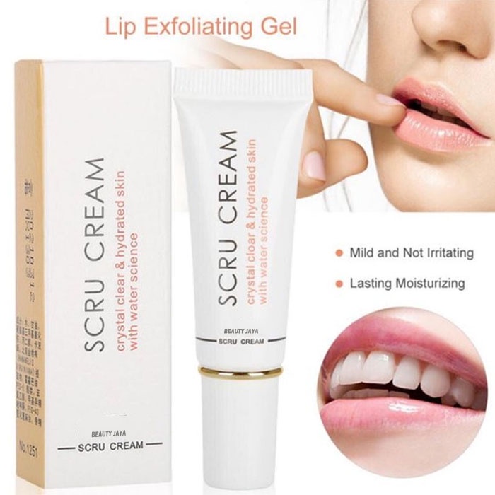 BEAUTY JAYA - BISA COD -  SCRU CREAM ORIGINAL 100% / SCRUB CREAM BIBIR KERING DAN BIBIR PECAH PECAH