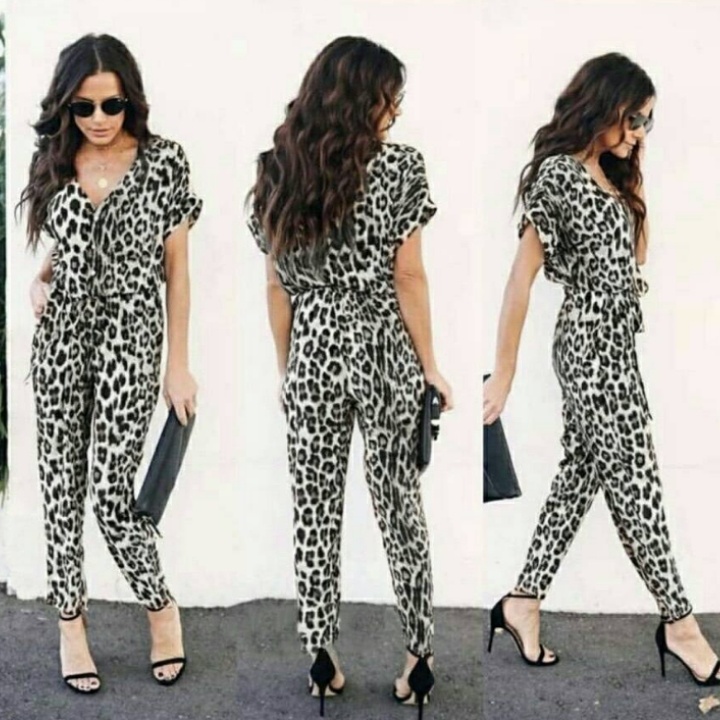 FWG - JUMPSUIT ZHARA / JUMPSUIT WANITA / JUMPSUIT LEOPARD / JUMPSUIT MURAH WANITA