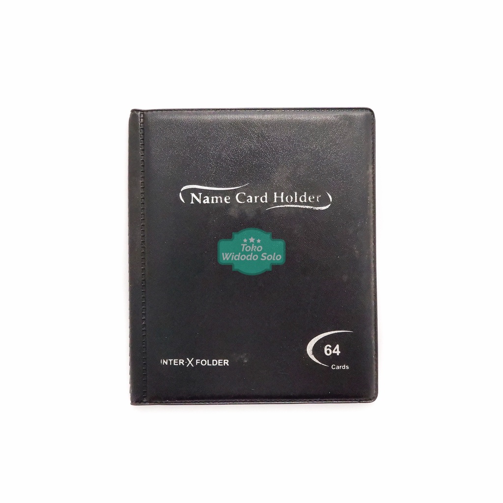 

1 BUAH Tempat Kartu Nama InterX Folder Isi 64 Stok Lama ID Card Case 2 Baris