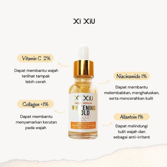 ★ BB ★ Xi XiU Face Serum Whitening Gold | XiXiu Serum Gold