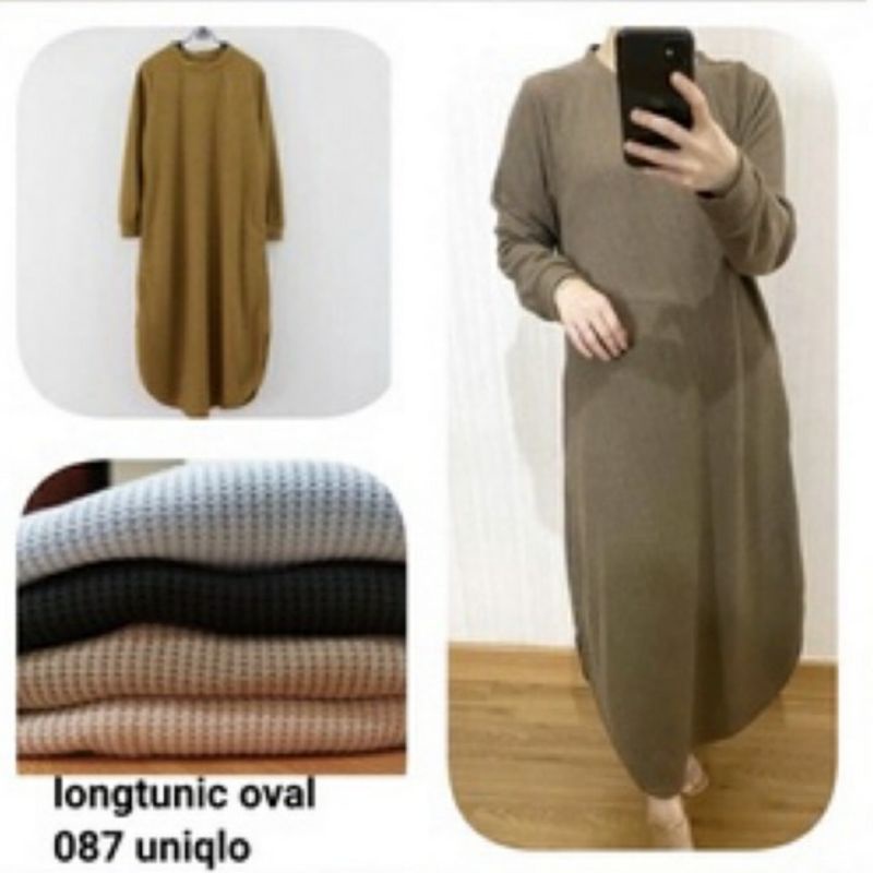 Longtunic Oval Rajut Knit Uniqlo by Clarke Clothing