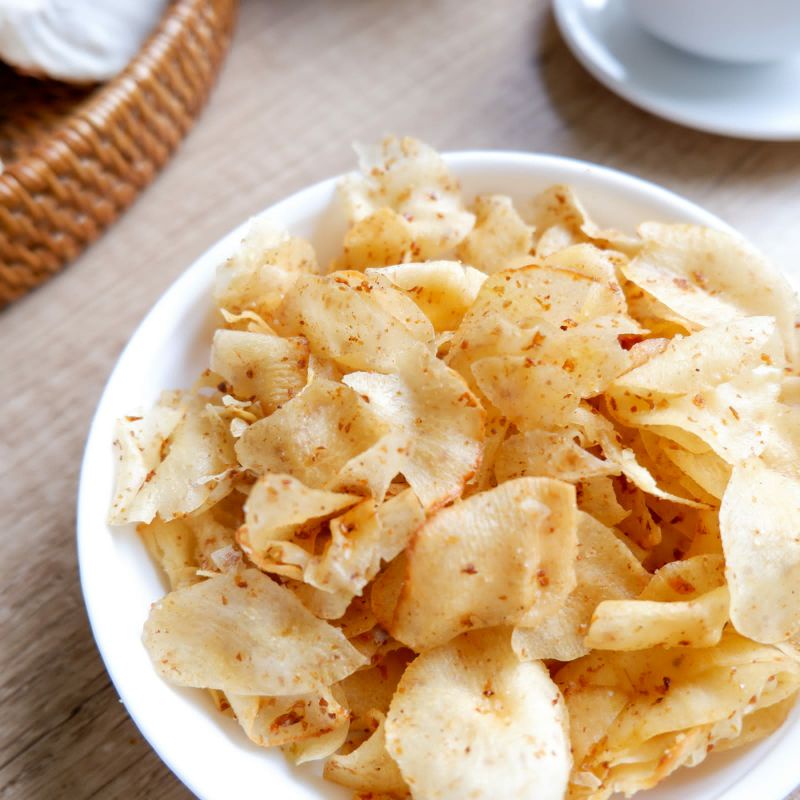 

Kripik singkong pinoh khas pinoh 1kg pedes original (iris tipis)