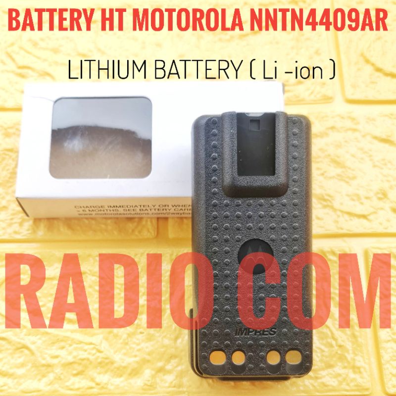 BATRE HT MOTOROLA XIR P6620i XIR P6600 XIR P8668i APX1000i PMNN4409BR LITHIUM HIGH POWER 2250mAh BATTERY MOTOROLA XIR P6620i P6620 P8668 P8668i LITHIUM MURAH NNTN4409AR