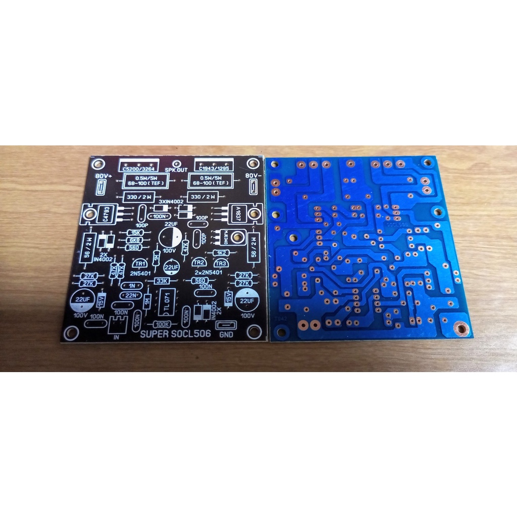 DIY PCB Monoblock Power Driver Amplifer Mono OCL SOCL 506 TEF