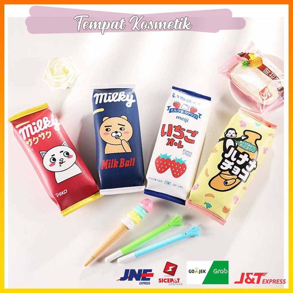 

Tempat Pensil Milky Meiji Tempat Kosmetik Wadah Pensil Lepak Pensil Peralatan Sekolah Murah - yellow