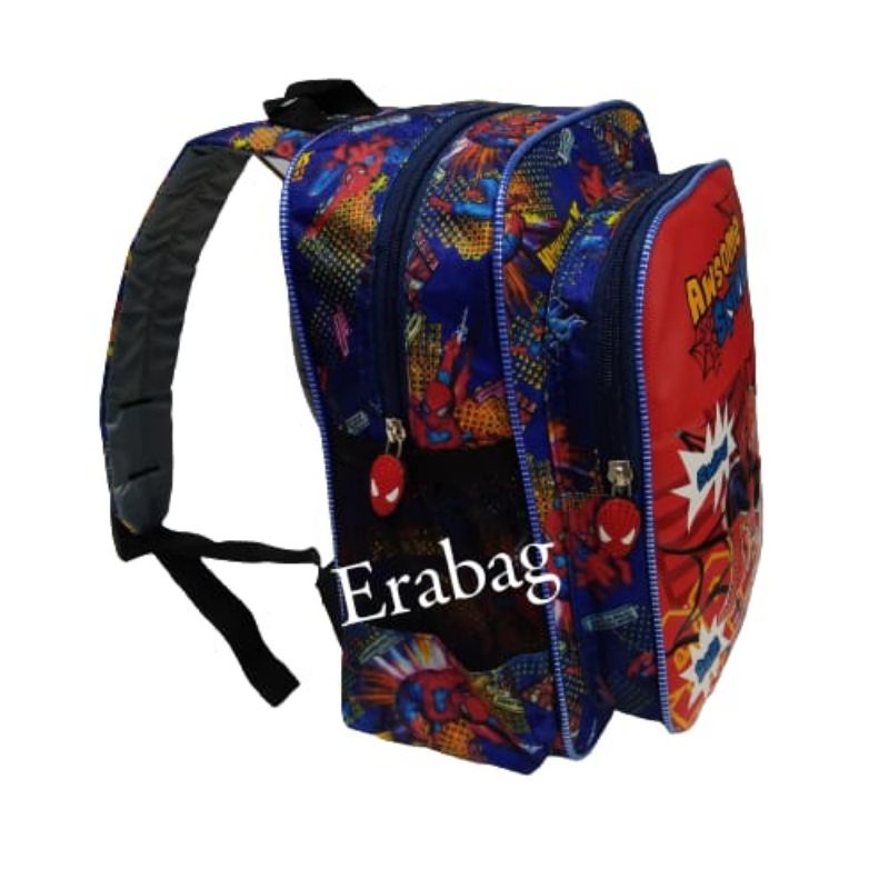 Tas Ransel Sekolah Anak TK Paud Cowo Gambar Spiderman 48777E