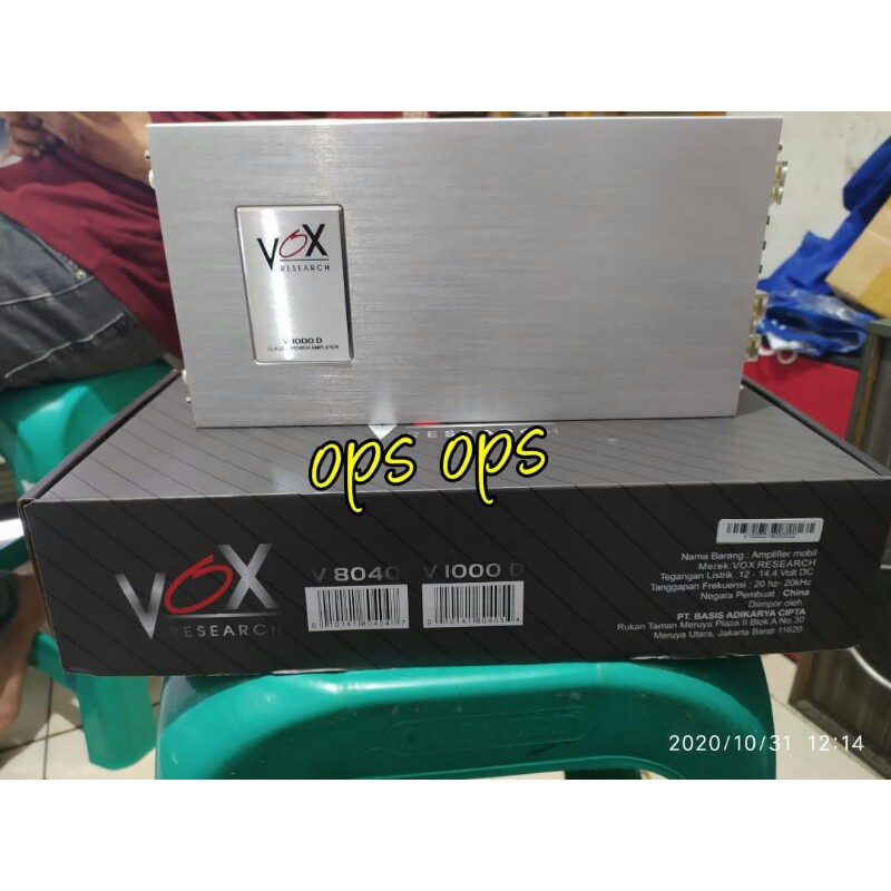 POWER MONOBLOK VOX RESEARCH V1000D VOX V 1000D