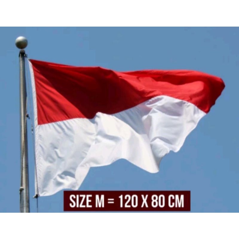 Bendera merah putih ukuran 120 x 80