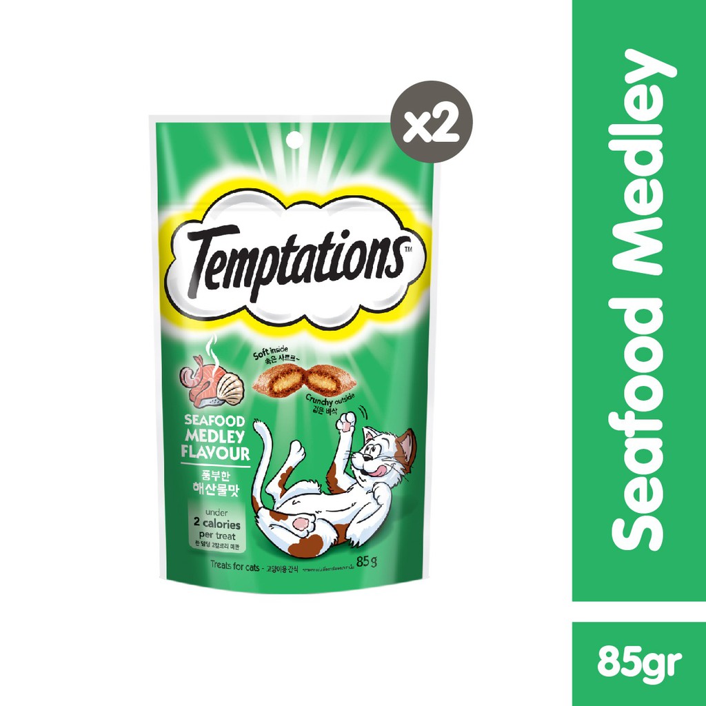 TEMPTATIONS™ Snack Kucing 85g - Isi 2-Seafood Medley