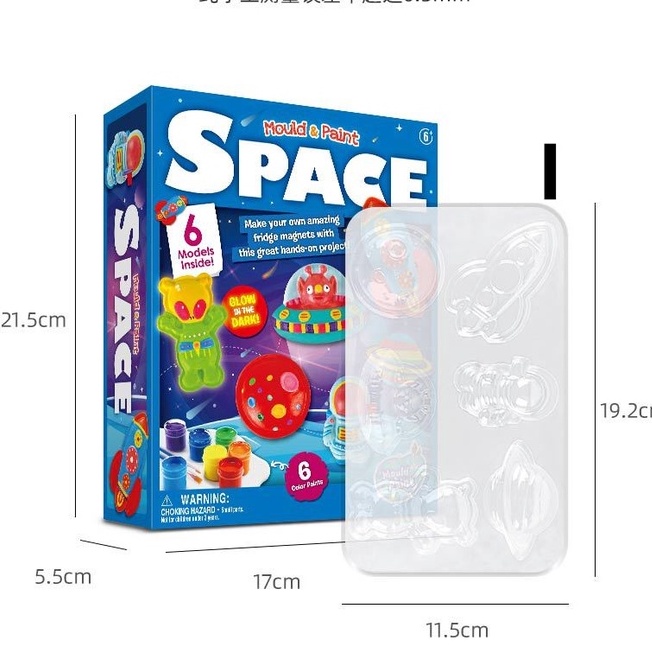 Set Melukis 3D Planet Luar Angkasa Mainan Outer Space Edukasi Anak DIY