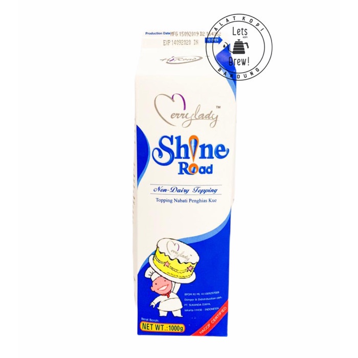 

Krimer- Whipping Cream Shine Road 1000Ml Rasa Plain Original -Krimer.