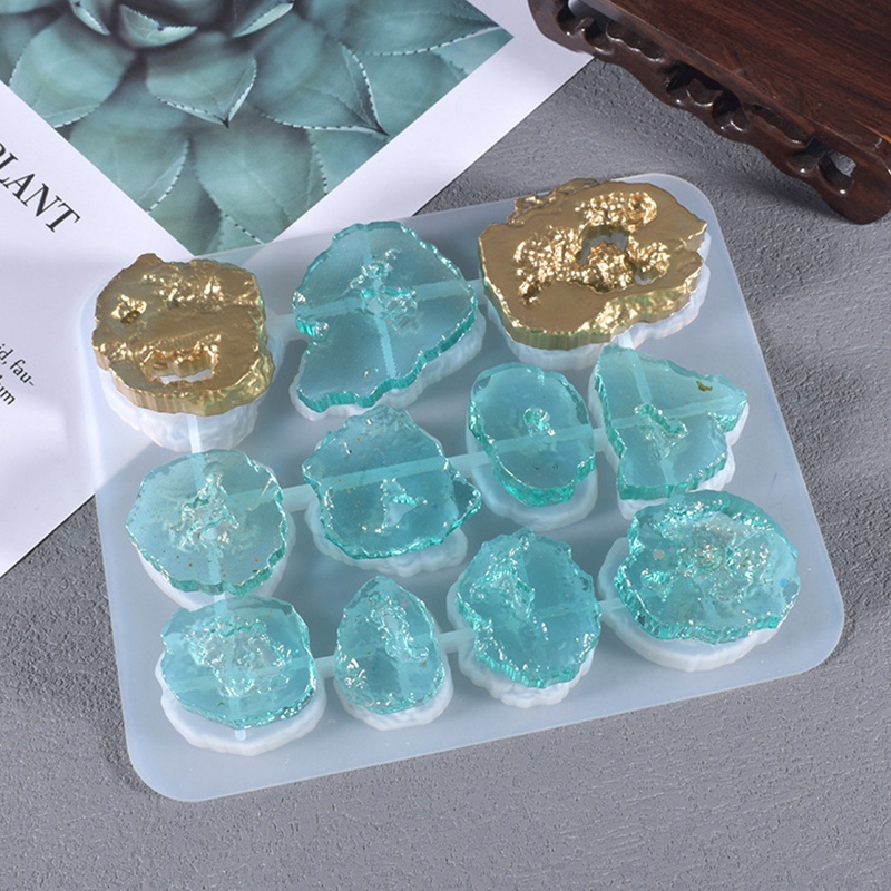 Siy Cetakan Kristal Epoksi Uv Asimetris Untuk Ornamen Kalunganting