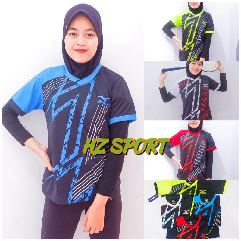 ATASAN BAJU VOLI WANITA JERSEY BADMINTION CEWEK MURAH
