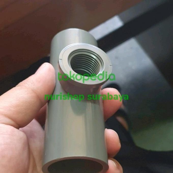 =====] Tee drat pvc 1/2" x 1" / T drat dalam / faucet tee pvc 1/2 x 1 AW