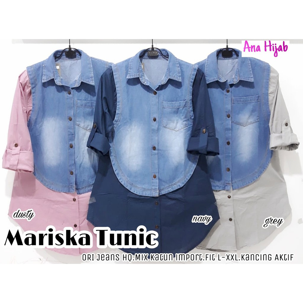 Mariska Tunik By Ana Hijab| Suplier Hijab Solo| Grosir