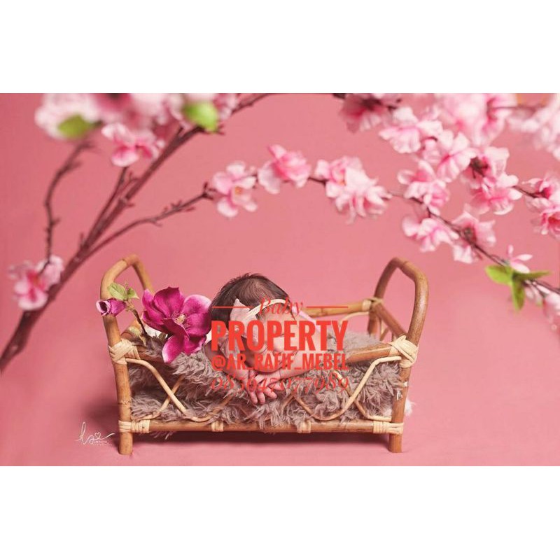 Baby property rotan / foto property bayi / baby newborn property