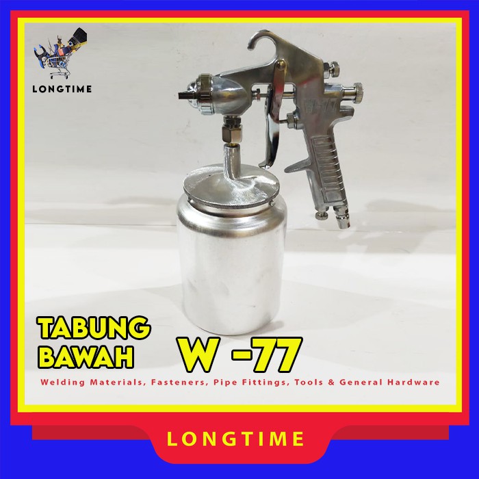 Spray Gun W-77 Tabung Bawah 1000cc Alat Semprotan Cat
