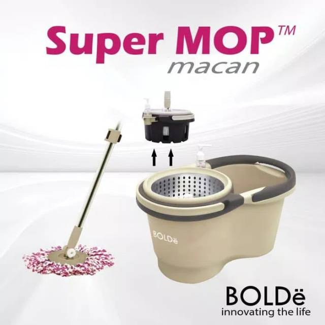 SUPERMOP MACAN 2 In 1 BOLDE - ALAT PEL OTOMATIS - PENGERING BISA DI LEPAS