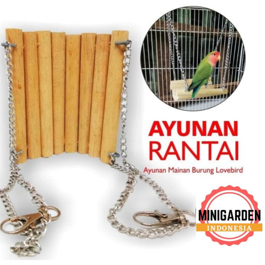 MAINAN AYUNAN BURUNG RANTAI aksesoris sangkar burung ayunan lovebird