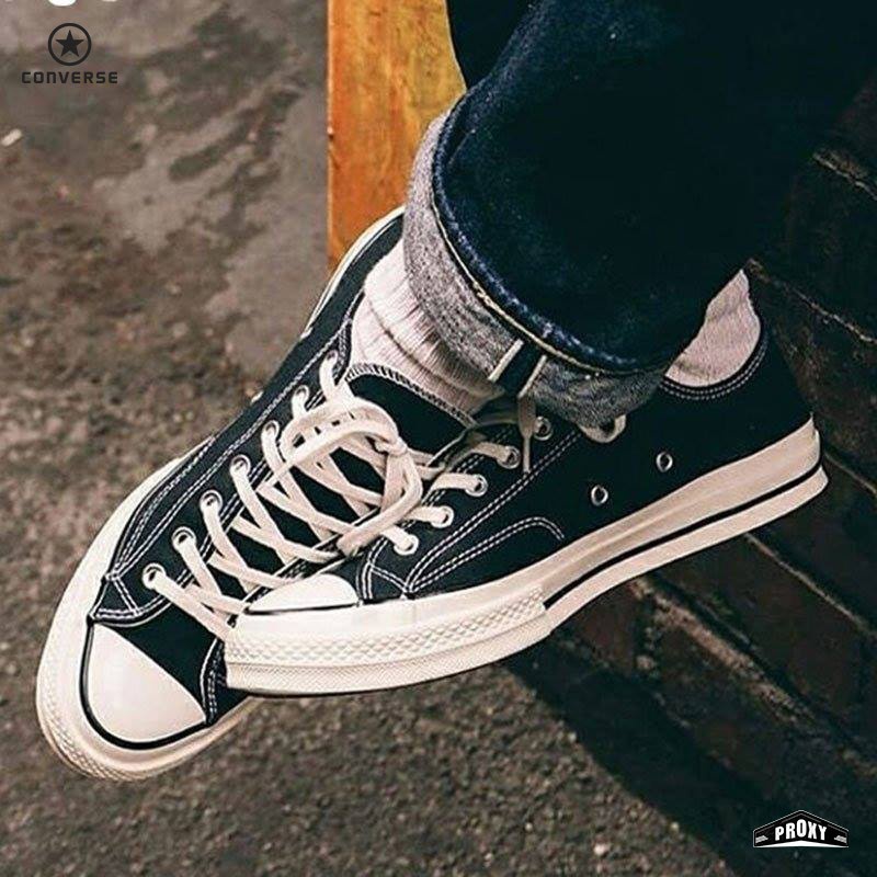 Converse All Star Sepatu Sekolah Pria Wanita Anak Sd Smp Sma Kuliah Full Hitam Low Dan High Boot Terlaris