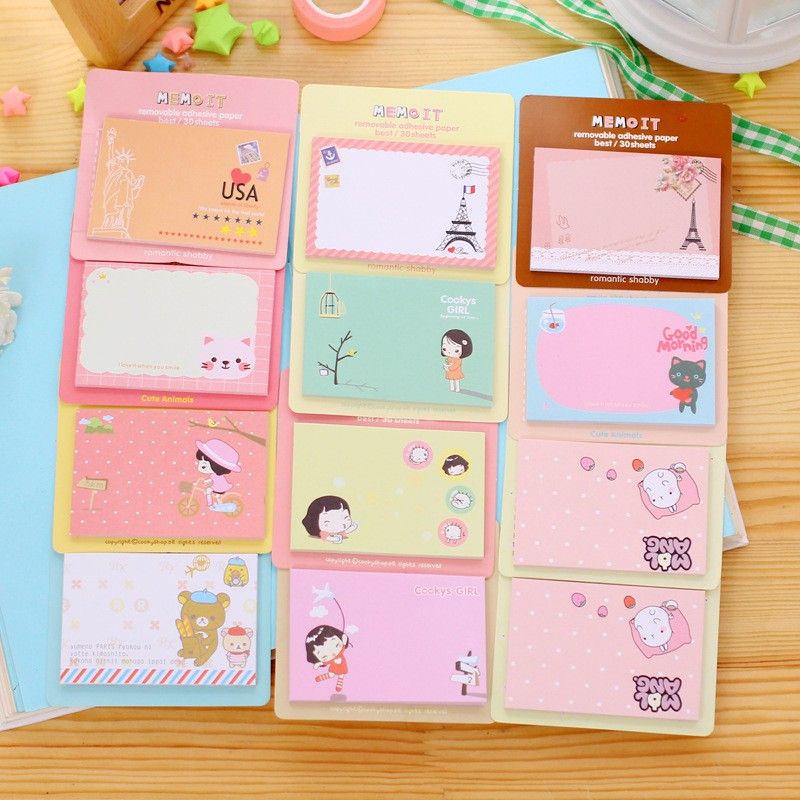 MEMO KARAKTER LUCU &amp; UNIK NOTEBOOK CATATAN MEMO KARAKTER