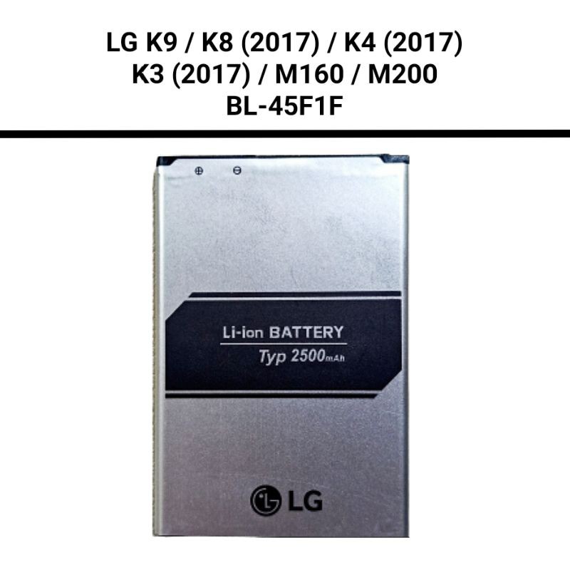 Baterai Batre LG K9 K8 2017 K4 2017 K3 2017 M150 Phoenix 3 BL-45F1F Original Battery