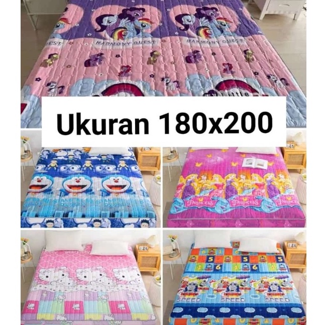 SPREI WATERPROOF ANTI AIR SEPREI MOTIF UKURAN 180X200 DAN 160X200CM-MOTIF COWOK