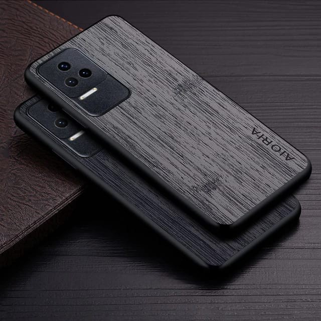 CASE POCO F5 F4 5G WOOD TEXTURED AIORIA ORIGINAL