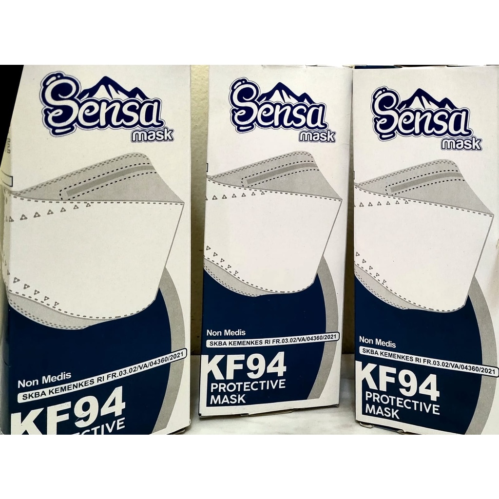 SENSA  masker  kf94 4ply  earloop 3D 20pcs